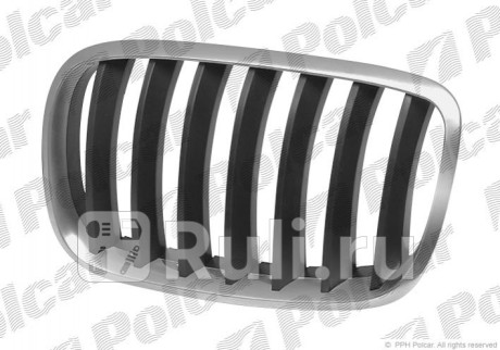 205105-4 - Решетка радиатора правая (Polcar) BMW E71 (2007-2014) для BMW X6 E71 (2007-2014), Polcar, 205105-4