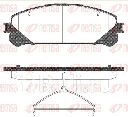 1312.00 - Колодки тормозные дисковые передние (REMSA) Lexus RX (2012-2015) для Lexus RX (2012-2015), REMSA, 1312.00