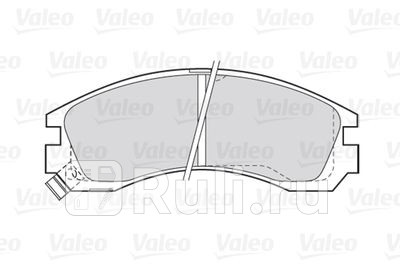 301517 - Колодки тормозные дисковые передние (VALEO) Mitsubishi Outlander XL рестайлинг (2010-2012) для Mitsubishi Outlander XL (2010-2012) рестайлинг, VALEO, 301517