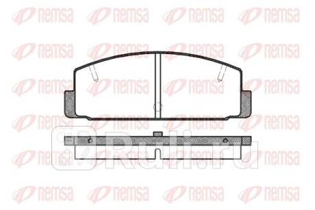 0179.10 - Колодки тормозные дисковые задние (REMSA) Mazda 626 GF (1997-1999) для Mazda 626 GF (1997-1999), REMSA, 0179.10