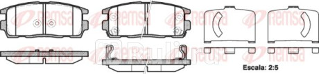 1260.12 - Колодки тормозные дисковые задние (REMSA) Chevrolet Captiva (2006-2011) для Chevrolet Captiva (2006-2011), REMSA, 1260.12