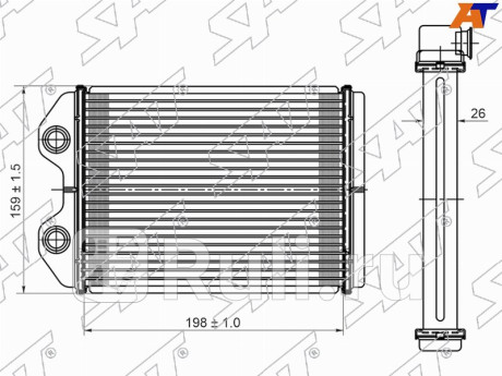 Радиатор отопителя салона toyota markii 96-00 chaser 96-01 cresta 96-01 SAT ST-87-0020  для прочие, SAT, ST-87-0020