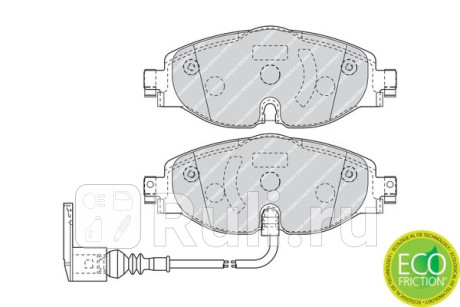 FDB4433 - Колодки тормозные дисковые передние (FERODO) Audi A3 8V (2012-2019) для Audi A3 8V (2012-2020), FERODO, FDB4433