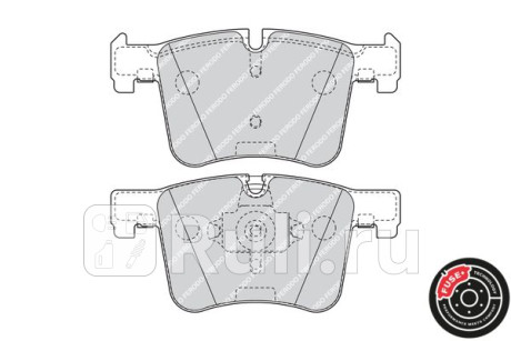 FDB4394 - Колодки тормозные дисковые передние (FERODO) BMW F20 (2011-2019) для BMW 1 F20 (2011-2020), FERODO, FDB4394