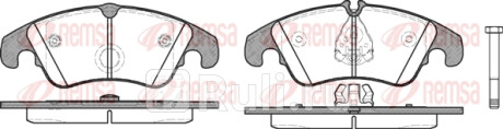 1304.10 - Колодки тормозные дисковые передние (REMSA) Audi Q5 (2008-2012) для Audi Q5 (2008-2012), REMSA, 1304.10