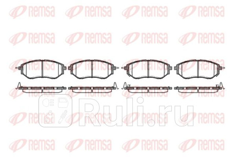 1137.02 - Колодки тормозные дисковые передние (REMSA) Subaru Impreza GE/GH (2007-2011) для Subaru Impreza GE/GH (2007-2011), REMSA, 1137.02
