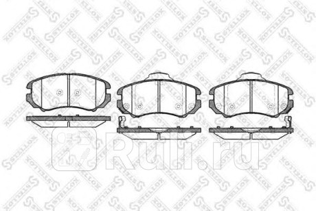 964 002B-SX - Колодки тормозные дисковые передние (STELLOX) Hyundai Grandeur 4 (2005-2011) для Hyundai Grandeur 4 (2005-2011), STELLOX, 964 002B-SX
