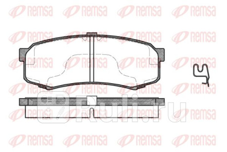 0413.04 - Колодки тормозные дисковые задние (REMSA) Toyota Land Cruiser 100 (1998-2007) для Toyota Land Cruiser 100 (1998-2007), REMSA, 0413.04
