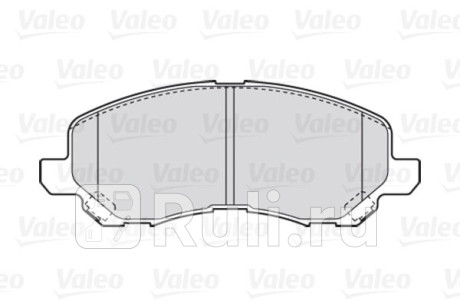 301886 - Колодки тормозные дисковые передние (VALEO) Citroen C4 Aicross (2012-2017) для Citroen C4 Aircross (2012-2017), VALEO, 301886