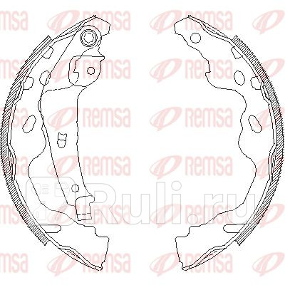 4187.00 - Колодки тормозные барабанные (комплект) (REMSA) Citroen C1 (2005-2014) для Citroen C1 (2005-2014), REMSA, 4187.00