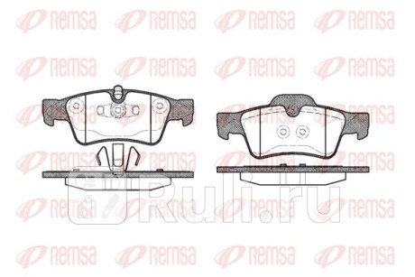0991.10 - Колодки тормозные дисковые задние (REMSA) Mercedes W164 (2005-2011) для Mercedes ML W164 (2005-2011), REMSA, 0991.10