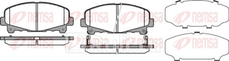 1390.02 - Колодки тормозные дисковые передние (REMSA) Honda Accord 8 (2008-2013) для Honda Accord 8 CU (2008-2013), REMSA, 1390.02