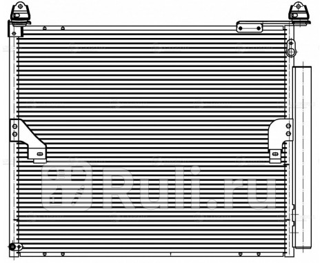 Радиатор кондиционера для Toyota Land Cruiser Prado 150 (2013-2017) рестайлинг, LUZAR, LRAC 1971