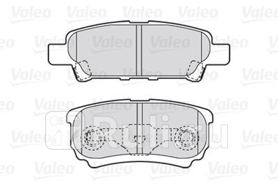 301852 - Колодки тормозные дисковые задние (VALEO) Mitsubishi Outlander XL рестайлинг (2010-2012) для Mitsubishi Outlander XL (2010-2012) рестайлинг, VALEO, 301852