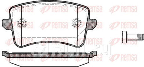 1343.00 - Колодки тормозные дисковые задние (REMSA) Audi A4 B8 рестайлинг (2011-2015) для Audi A4 B8 (2011-2015) рестайлинг, REMSA, 1343.00