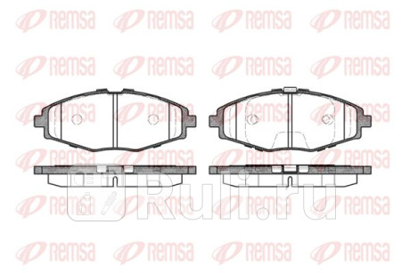 0696.00 - Колодки тормозные дисковые передние (REMSA) Chevrolet Spark M300 (2009-2016) для Chevrolet Spark M300 (2009-2016), REMSA, 0696.00