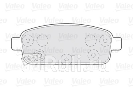 301055 - Колодки тормозные дисковые задние (VALEO) Chevrolet Aveo T300 (2011-2015) для Chevrolet Aveo T300 (2011-2015), VALEO, 301055