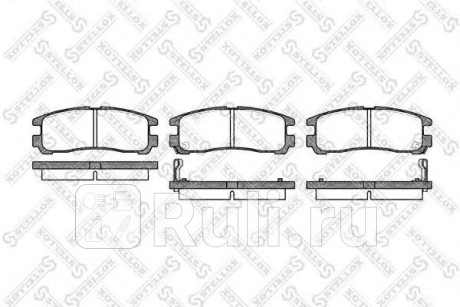 302 002-SX - Колодки тормозные дисковые задние (STELLOX) Mitsubishi Pajero Pinin (1998-2007) для Mitsubishi Pajero Pinin и iO (1998-2007), STELLOX, 302 002-SX