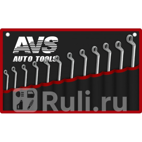 Набор ключей (12 предметов) "avs" k2n12m (гаечных накидных изогнутых в сумке, 6-32 мм) AVS A07652S для Автотовары, AVS, A07652S