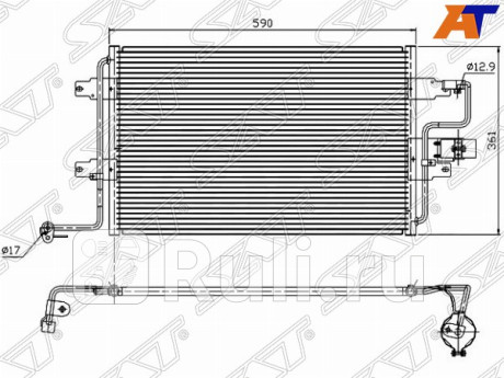 ST-SD25-394-0 - Радиатор кондиционера (SAT) Audi A3 8L (1996-2003) для Audi A3 8L (1996-2003), SAT, ST-SD25-394-0