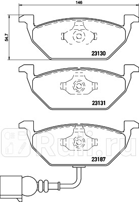 P 85 072 - Колодки тормозные дисковые передние (BREMBO) Audi A3 8V (2012-2020) для Audi A3 8V (2012-2020), BREMBO, P 85 072