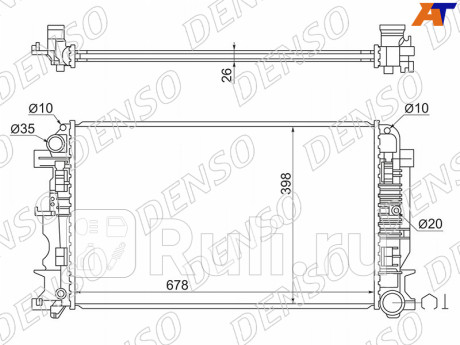 DRM17018 - Радиатор охлаждения (DENSO) Mercedes Sprinter 906 (2006-2013) для Mercedes Sprinter 906 (2006-2013), DENSO, DRM17018