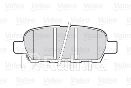 301009 - Колодки тормозные дисковые задние (VALEO) Nissan Qashqai j10 (2006-2010) для Nissan Qashqai J10 (2006-2010), VALEO, 301009