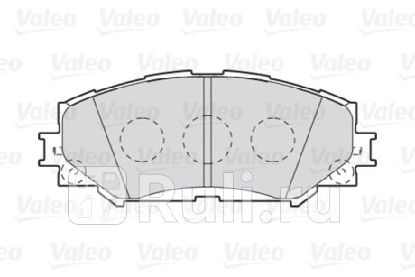 301943 - Колодки тормозные дисковые передние (VALEO) Toyota Allion 2 (2007-2016) для Toyota Allion 2 (2007-2021), VALEO, 301943