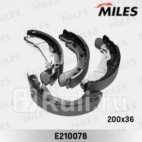 E210078 - Колодки тормозные дисковые задние (MILES) Chevrolet Aveo T255 (2008-2011) для Chevrolet Aveo T255 (2008-2011), MILES, E210078