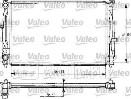 731537 - Радиатор охлаждения (VALEO) Audi A4 B5 рестайлинг (1999-2001) для Audi A4 B5 (1999-2001) рестайлинг, VALEO, 731537