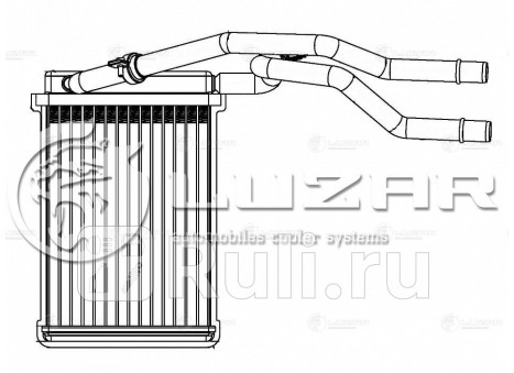 Радиатор отопителя для Ford Fiesta mk5 (2006-2008), LUZAR, lrh-1031