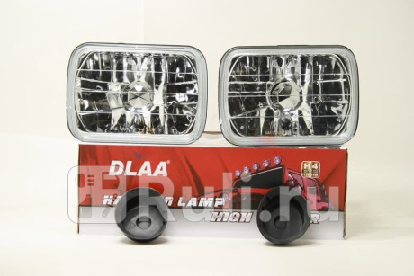 Фары универсальные прямоугольные комплект (2шт) с габаритом (стекло) DLAA LA700ADII-W для Автотовары, DLAA, LA700ADII-W