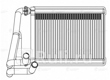 Радиатор отопителя для Hyundai ix35 (2013-2015) рестайлинг, LUZAR, lrh-08s5