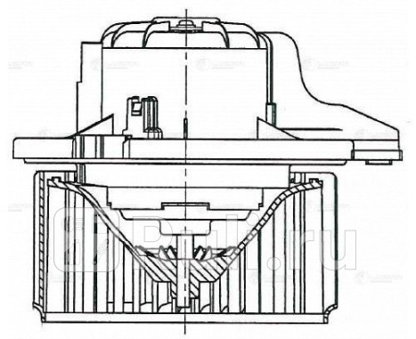 Мотор печки для Hyundai ix35 (2013-2015) рестайлинг, LUZAR, lfh-0820