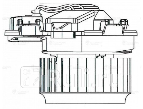 Мотор печки для Mercedes X156 (2013-2017), LUZAR, LFh 15176