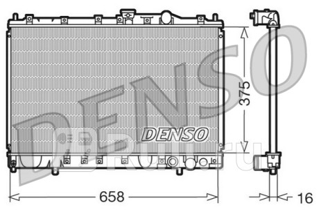 DRM45002 - Радиатор охлаждения (DENSO) Mitsubishi Lancer CK/CM седан (1996-2002) для Mitsubishi Lancer CK/CM (1996-2002) седан, DENSO, DRM45002