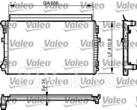 735558 - Радиатор охлаждения (VALEO) Audi A3 8V (2012-2020) для Audi A3 8V (2012-2020), VALEO, 735558