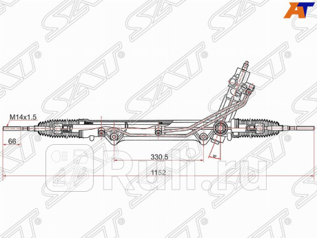 ST-32136761823 - Рейка рулевая (SAT) BMW X5 E53 (1999-2003) для BMW X5 E53 (1999-2003), SAT, ST-32136761823