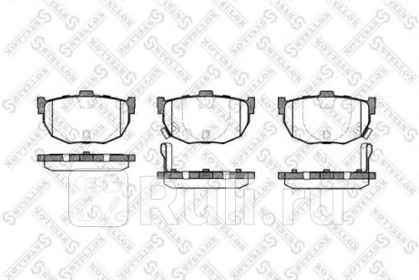 305 022-SX - Колодки тормозные дисковые задние (STELLOX) Kia Cerato 1 LD (2003-2007) для Kia Cerato 1 LD (2003-2007), STELLOX, 305 022-SX