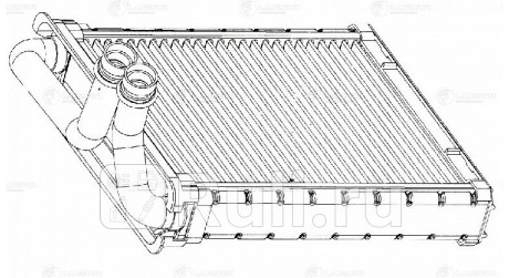 lrh-18n6 - Радиатор отопителя (LUZAR) Volkswagen Tiguan (2011-2016) для Volkswagen Tiguan 1 (2011-2016) рестайлинг, LUZAR, lrh-18n6