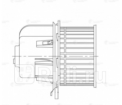 Мотор печки для Ford Transit 6 (2006-2013), LUZAR, lfh-10ab