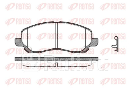 0804.12 - Колодки тормозные дисковые передние (REMSA) Mitsubishi Outlander XL рестайлинг (2010-2012) для Mitsubishi Outlander XL (2010-2012) рестайлинг, REMSA, 0804.12