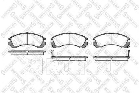 365 002-SX - Колодки тормозные дисковые передние (STELLOX) Mitsubishi Outlander XL рестайлинг (2010-2012) для Mitsubishi Outlander XL (2010-2012) рестайлинг, STELLOX, 365 002-SX