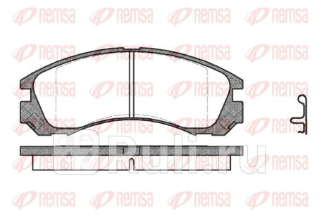 0354.22 - Колодки тормозные дисковые передние (REMSA) Mitsubishi Outlander XL рестайлинг (2010-2012) для Mitsubishi Outlander XL (2010-2012) рестайлинг, REMSA, 0354.22