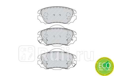 FDB4207 - Колодки тормозные дисковые передние (FERODO) Chevrolet Malibu (2015-2020) для Chevrolet Malibu (2015-2020), FERODO, FDB4207