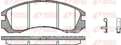 0354.32 - Колодки тормозные дисковые передние (REMSA) Mitsubishi Outlander XL рестайлинг (2010-2012) для Mitsubishi Outlander XL (2010-2012) рестайлинг, REMSA, 0354.32