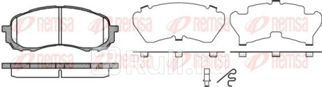 1081.11 - Колодки тормозные дисковые передние (REMSA) Subaru Impreza GE/GH (2007-2011) для Subaru Impreza GE/GH (2007-2011), REMSA, 1081.11