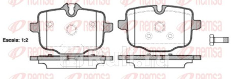 1433.00 - Колодки тормозные дисковые задние (REMSA) BMW 5 F10 (2009-2017) для BMW 5 F10 (2009-2017), REMSA, 1433.00