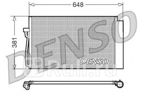 DCN05017 - Радиатор кондиционера (DENSO) BMW E65/E66 (2001-2005) для BMW 7 E65/E66 (2001-2005), DENSO, DCN05017